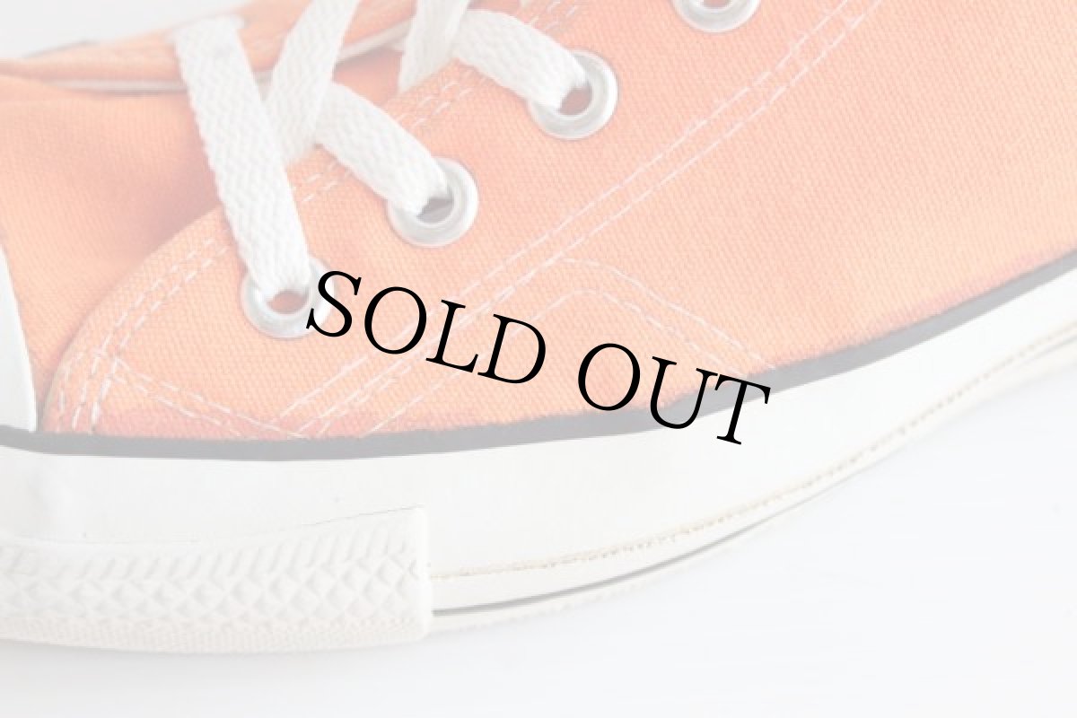 画像6: 80s USA製 CONVERSEコンバース ALL STARオールスター HI 当て布 オレンジ 9 (6)