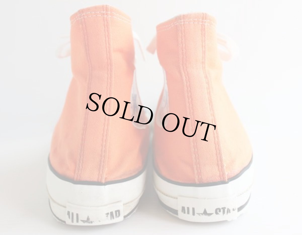 画像5: 80s USA製 CONVERSEコンバース ALL STARオールスター HI 当て布 オレンジ 9 (5)