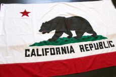 画像1: CALIFORNIA REPUBLIC カリフォルニア州旗 フラッグ (1)