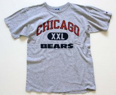 画像2: 90s USA製 Championチャンピオン NFL CHICAGO BEARS 88/12 Tシャツ 杢グレー L (2)