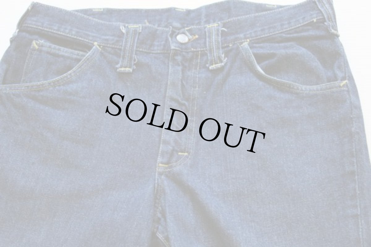 画像2: 70s USA製 Leeリー フレア デニムパンツ w34★ベルボトム (2)