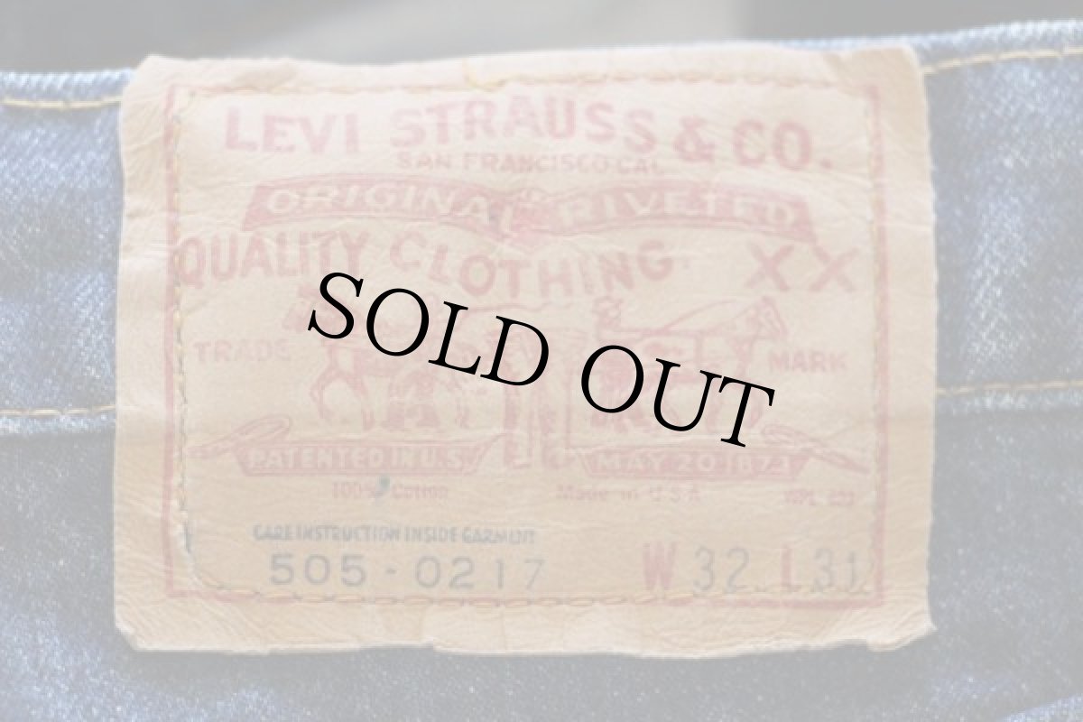 画像4: 70s USA製 Levi'sリーバイス 505 66後期 デニムパンツ w32 L31 (4)