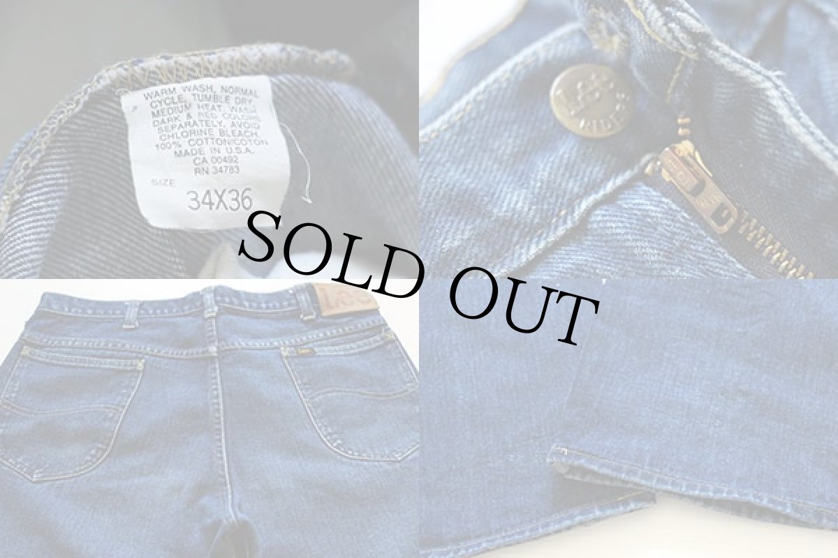 画像3: 80s USA製 Leeリー 200-0141 デニムパンツ w34 (3)