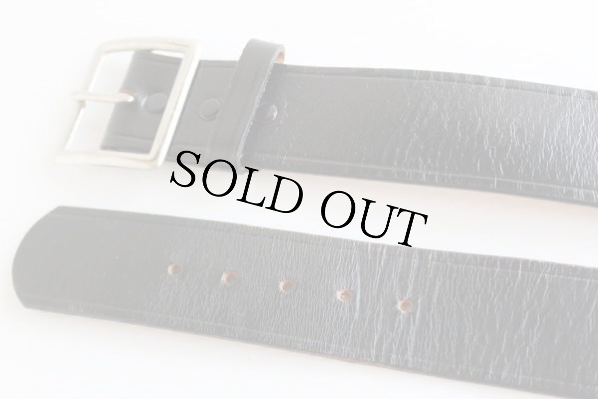 画像2: USA製 カウハイドレザー ギャリソンベルト 黒 34★722 (2)