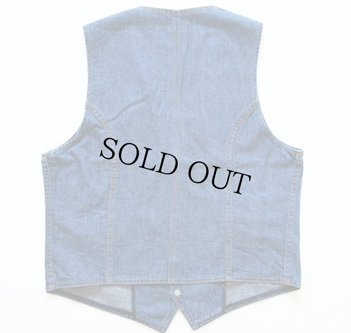 画像2: 70s USA製 Leeリー デニムベスト 42R (2)