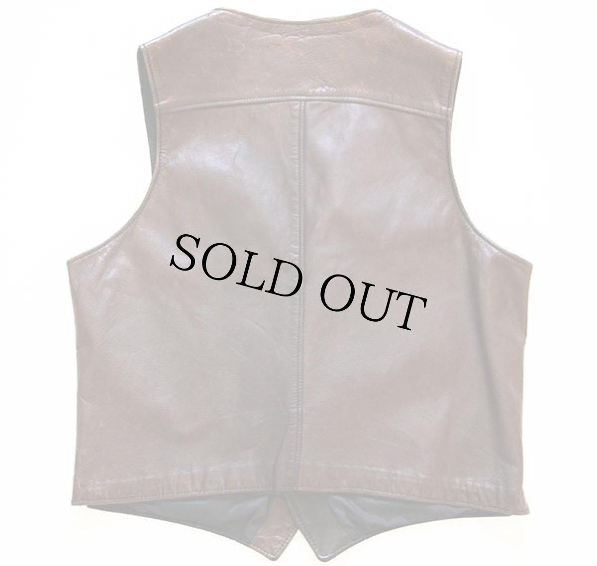 画像2: USA製 Schottショット ツートン レザーベスト 焦げ茶×黒 L (2)