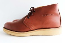 画像2: デッドストック★USA製 REDWINGレッドウイング 595 チャッカブーツ 茶 10 (2)