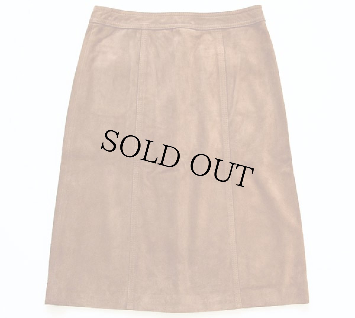 画像2: GAPギャップ スエード レザースカート 茶 6 (2)