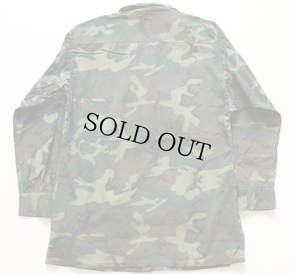 画像2: 60s 米軍 U.S.ARMY ERDL グリーンリーフカモ ジャングルファティーグジャケット S-R (2)