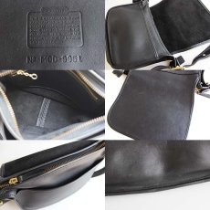 画像3: USA製COACHオールド コーチ レザー ショルダーバッグ黒★9951B (3)