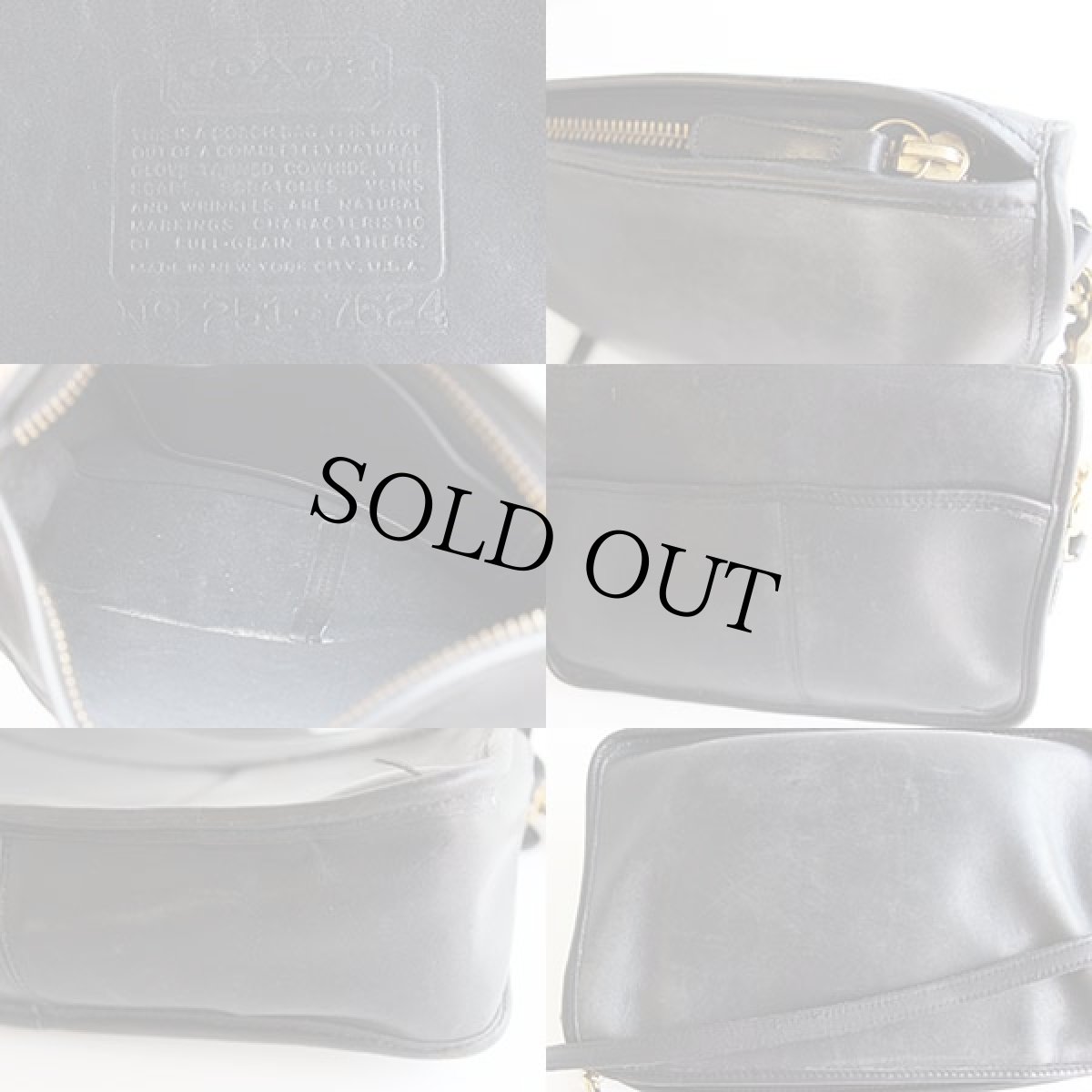 画像3: 70s USA製 COACH オールド コーチ レザーショルダーバッグ 黒★7624 (3)