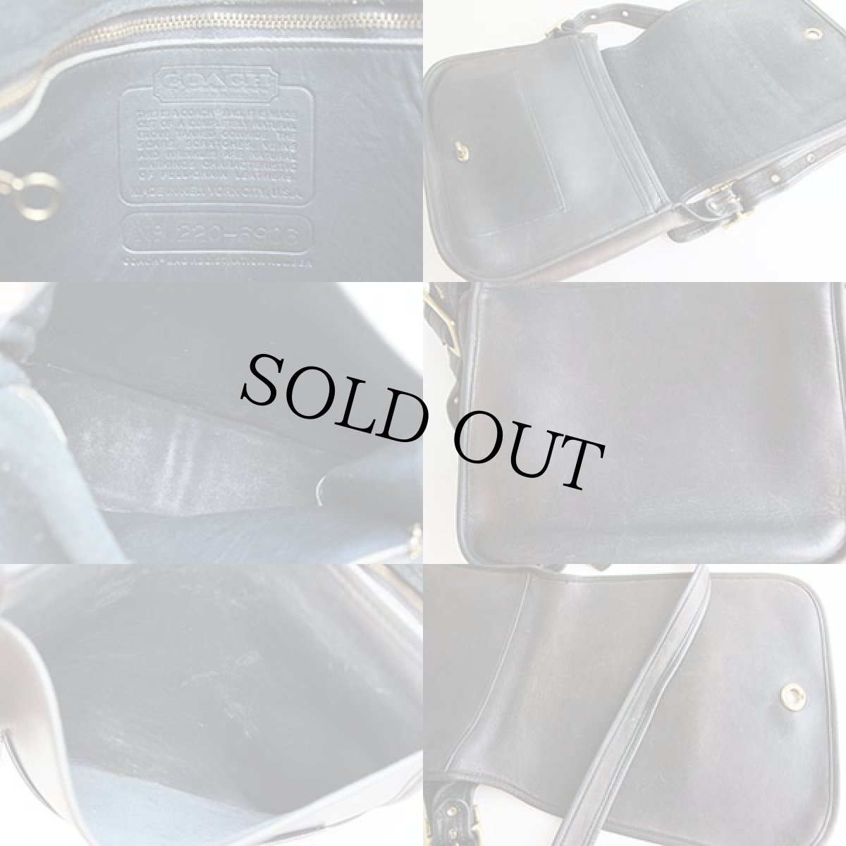 画像3: 70s USA製 COACH オールド コーチ レザーショルダーバッグ 黒★6906 (3)