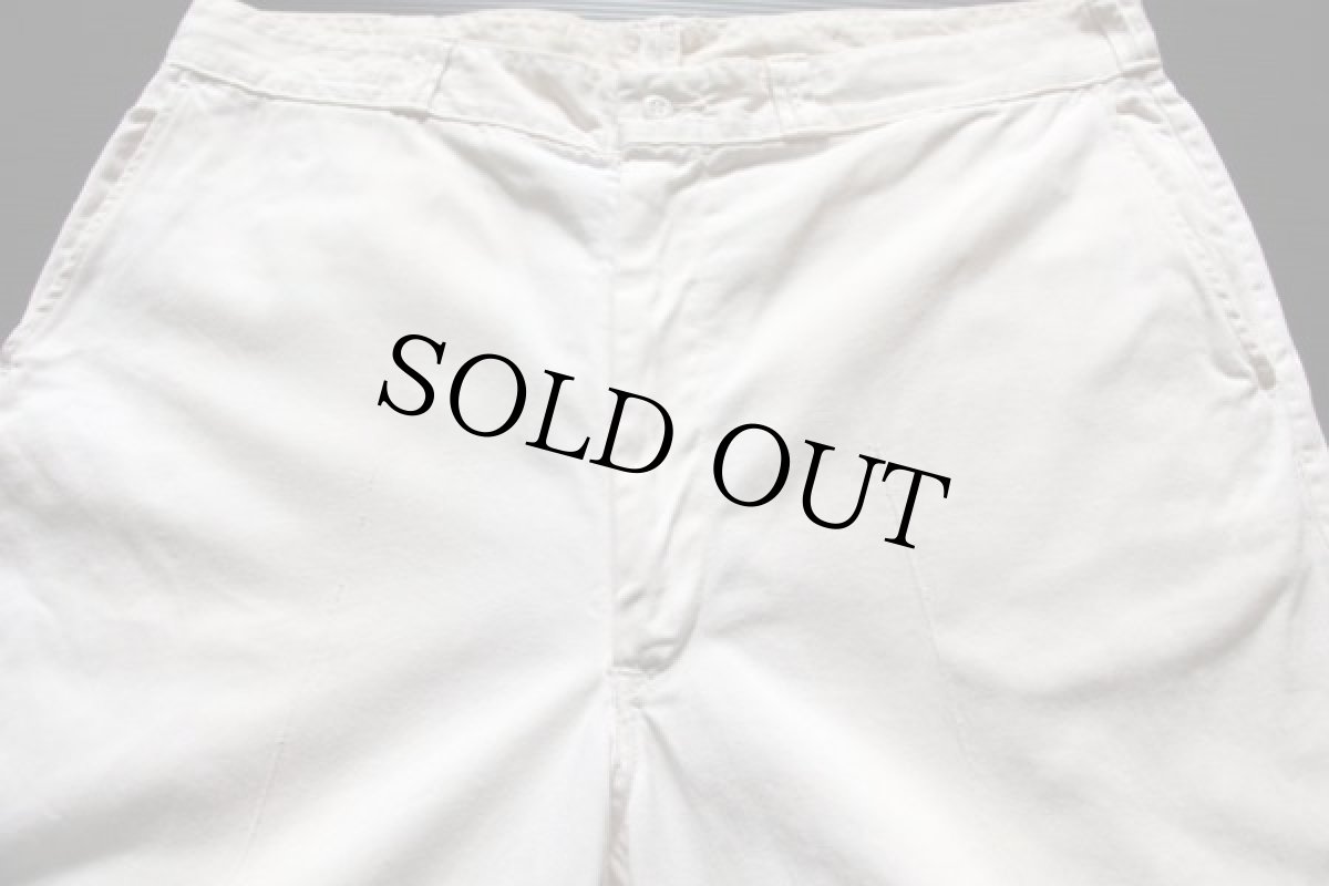 画像2: 60s Leeリー DURABILT コットン ワークパンツ白36 (2)