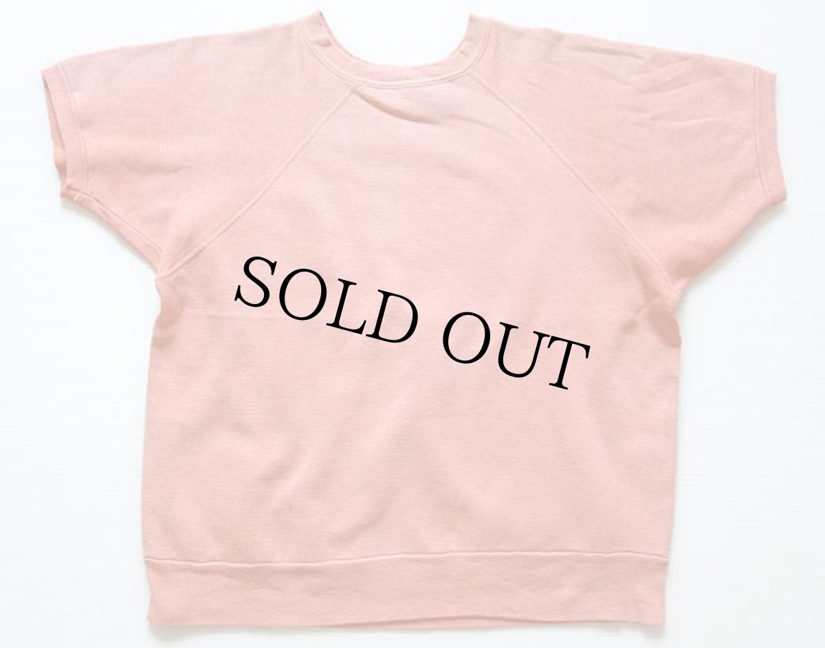 画像2: 60s RAIN FAIR 半袖スウェット サーモンピンク (2)