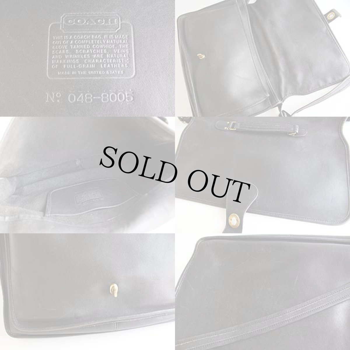 画像3: USA製 COACH オールド コーチ 2WAY レザー ブリーフケース 黒★8005 (3)