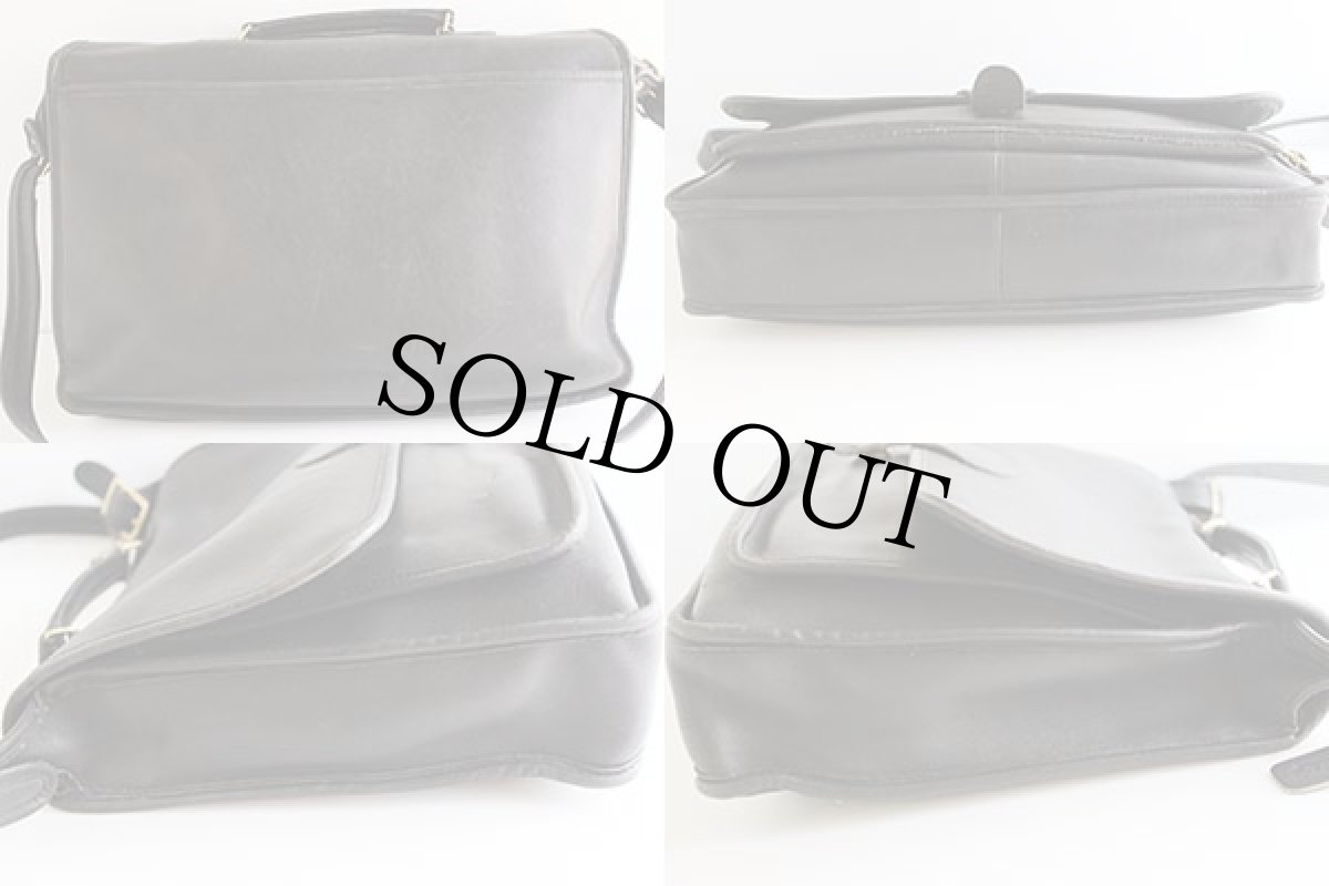 画像2: USA製 COACH オールド コーチ 2WAY レザー ブリーフケース 黒★8005 (2)