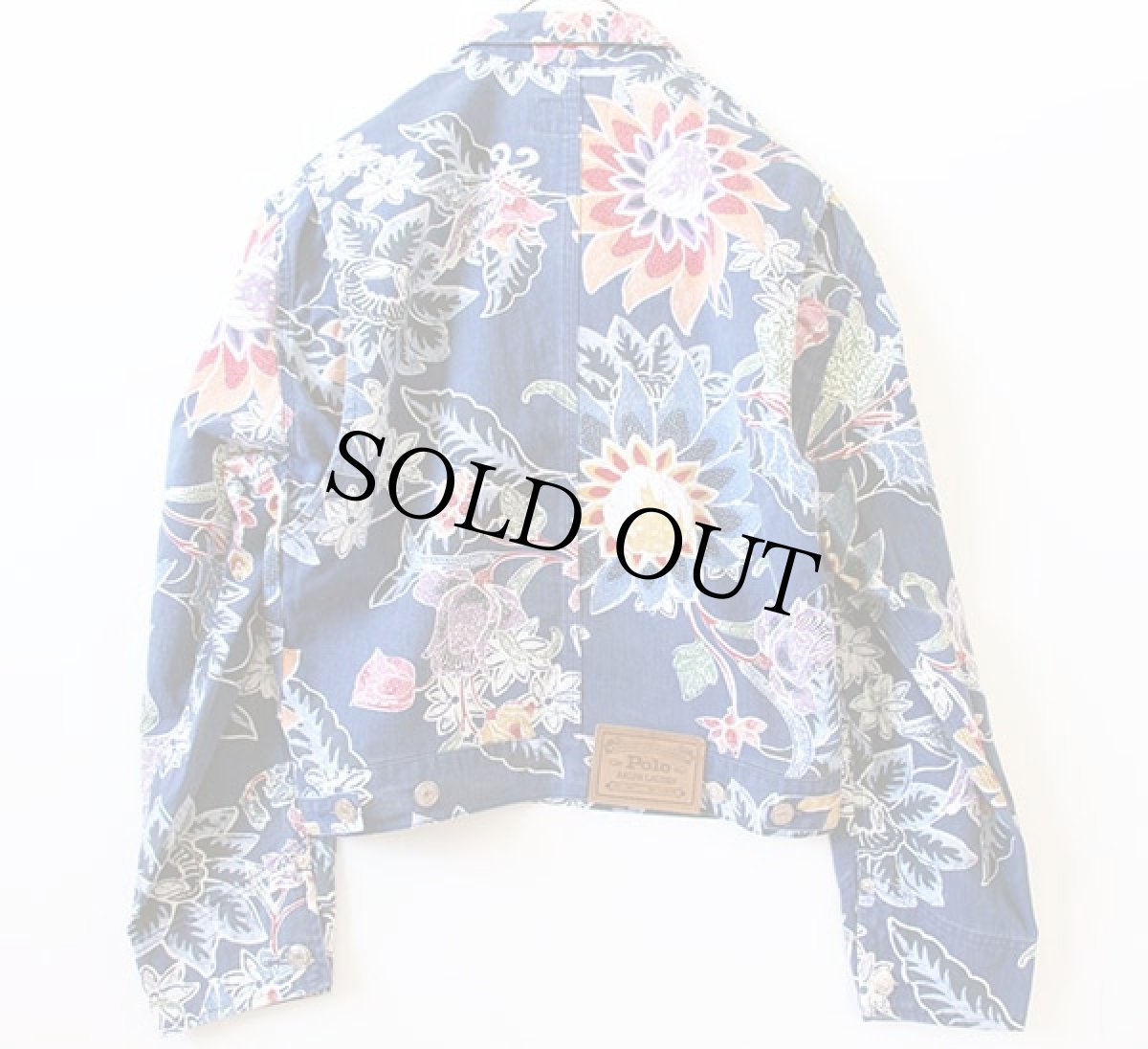 画像2: 90s ポロ ラルフローレン ボタニカル柄 コットン ワークジャケット M (2)