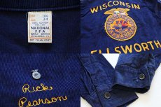 画像3: 70s FFA WISCONSIN チェーン刺繍&パッチ付き コーデュロイ ファーマーズジャケット 34 (3)