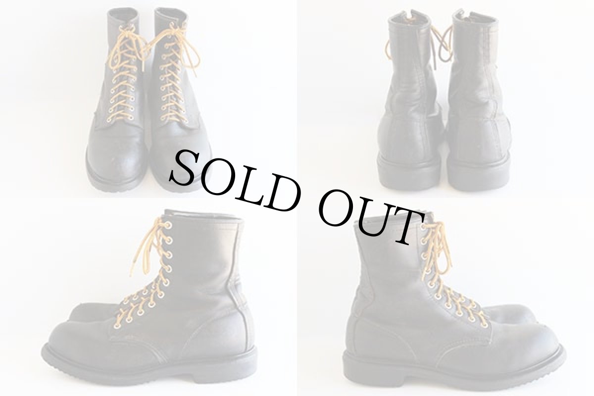 画像2: 80s USA製 REDWINGレッドウイング ワークブーツ 黒 8.5D (2)