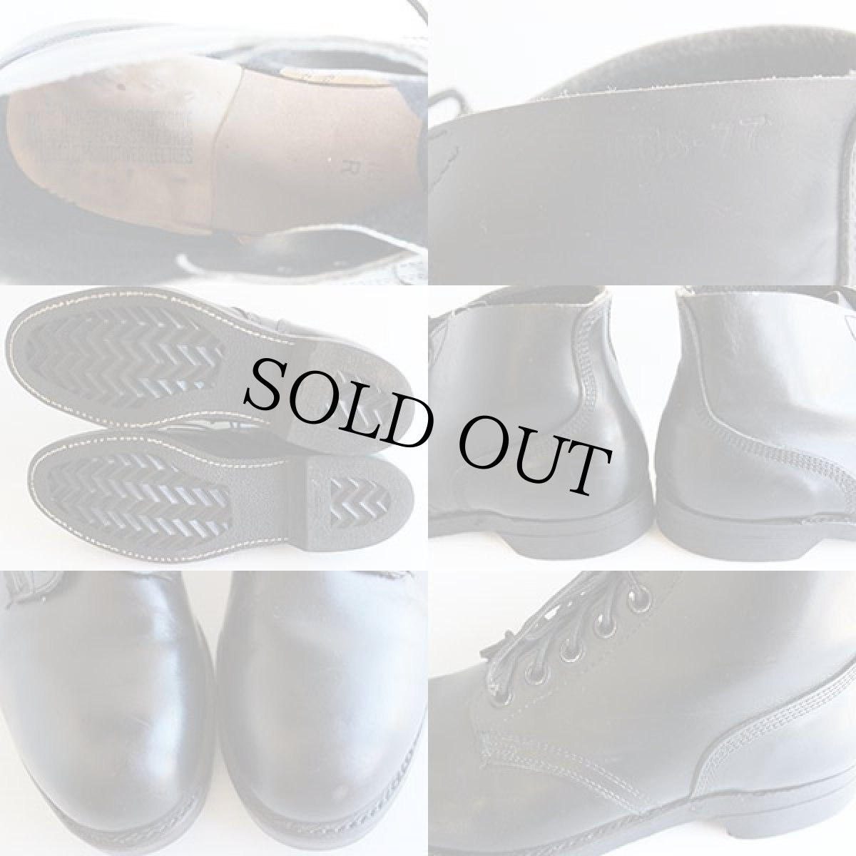 画像3: 70s 米軍 スチールトゥ チャッカブーツ 黒 10R (3)