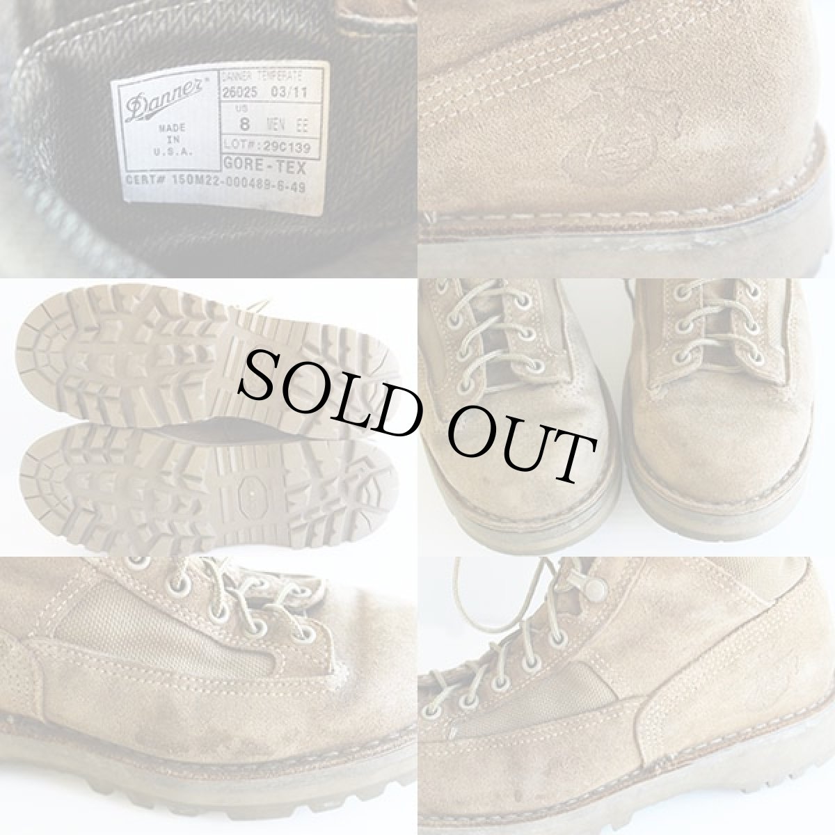 画像3: USA製 米軍 USMC Dannerダナー TEMPERATE スエードレザー×ナイロン GORE-TEXゴアテックス コンバットブーツ コヨーテブラウン 8 (3)