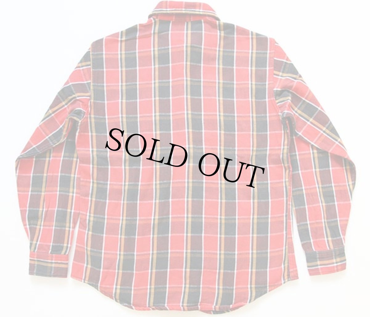 画像2: 80s USA製 JCPenney BIGMACビッグマック チェック コットン フランネルシャツ M (2)
