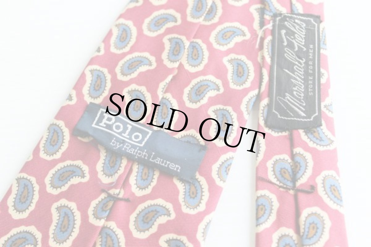 画像3: 90s USA製 ポロ ラルフローレン ペイズリー 総柄 シルク ネクタイ (3)