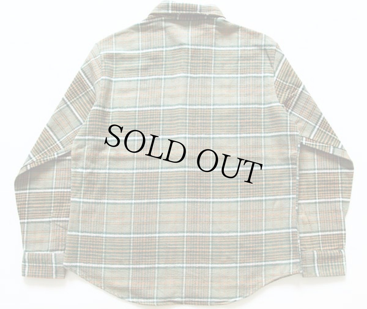 画像2: 70s JCPenney BIGMACビッグマック チェック コットン フランネルシャツ L (2)