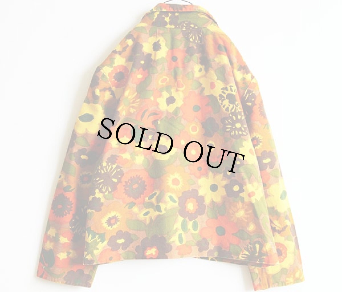 画像2: 70s 花柄 コットンジャケット (2)