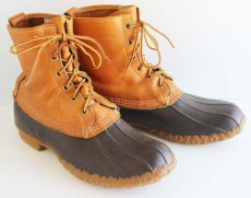 画像1: 80s USA製 L.L.Bean メインハンティング 6ホール ビーンブーツ 9 (1)