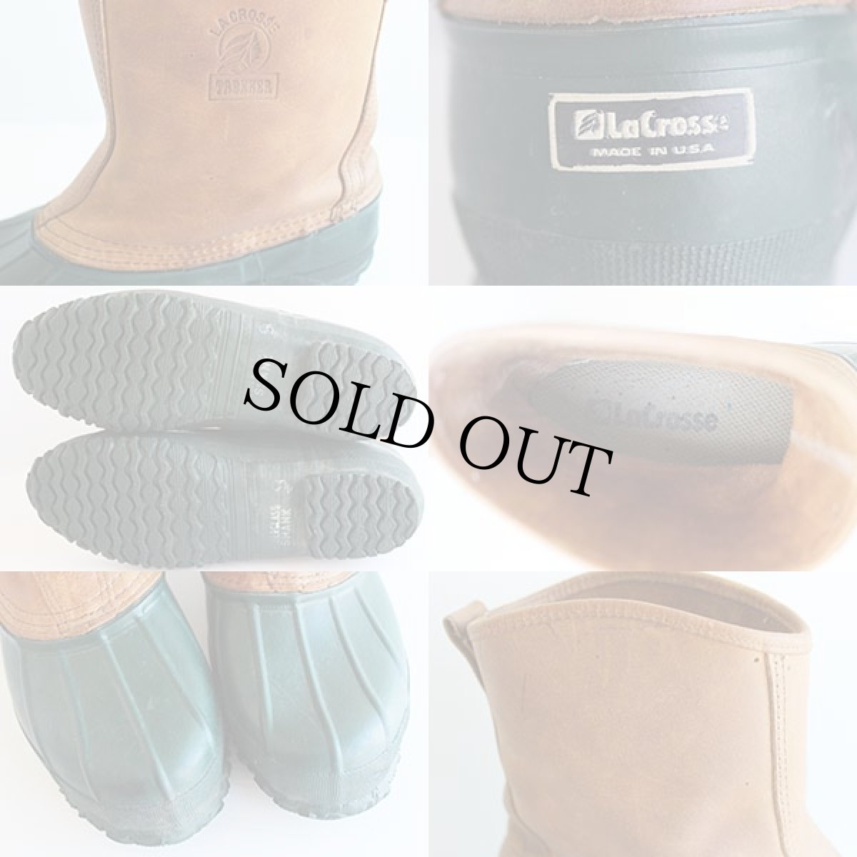 画像3: USA製 LaCrosseラクロス ガムシューズ 緑 9★ビーンブーツ ラウンジャー (3)