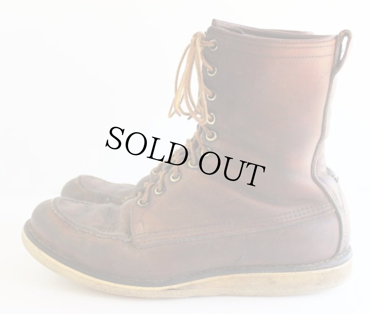 画像2: 60s REDWINGレッドウイング 877 犬タグ アイリッシュセッター ブーツ 茶 8 (2)