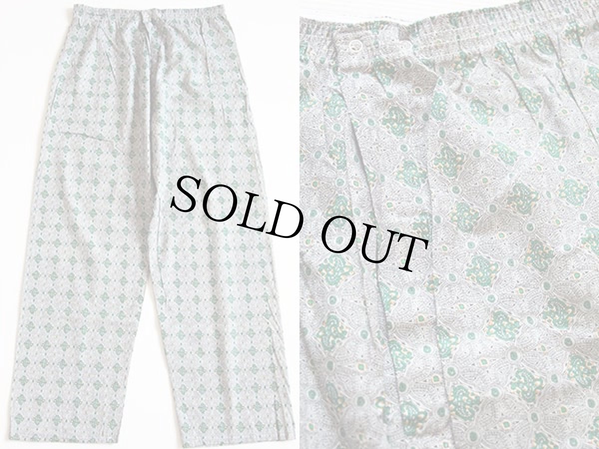 画像3: デッドストック★60s VAN HEUSEN 総柄 パジャマ シャツ&パンツ セット (3)