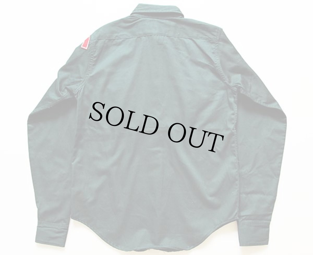 画像2: 50s BSA EXPLORERS ボーイスカウト パッチ付き コットンシャツ 13.5 (2)