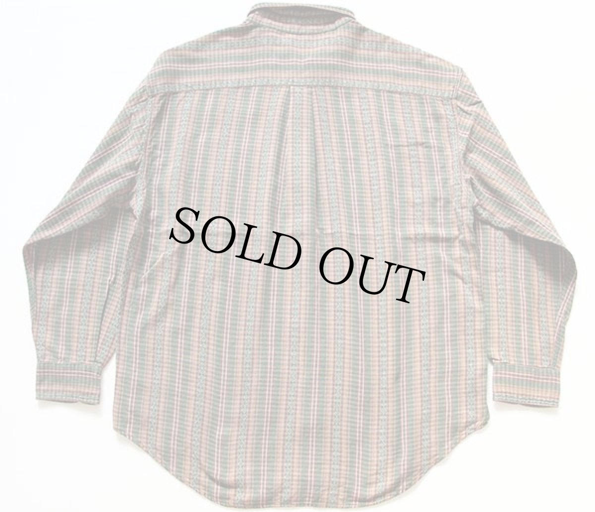 画像2: 90s STJOHN'SBAY 総柄 ジャガード ボタンダウン ネルシャツ L (2)