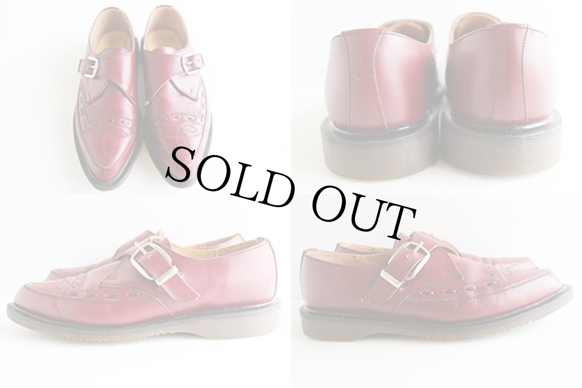 画像2: 英国製 DR.MARTENSドクターマーチン モンクストラップ レザーシューズ 7 (2)