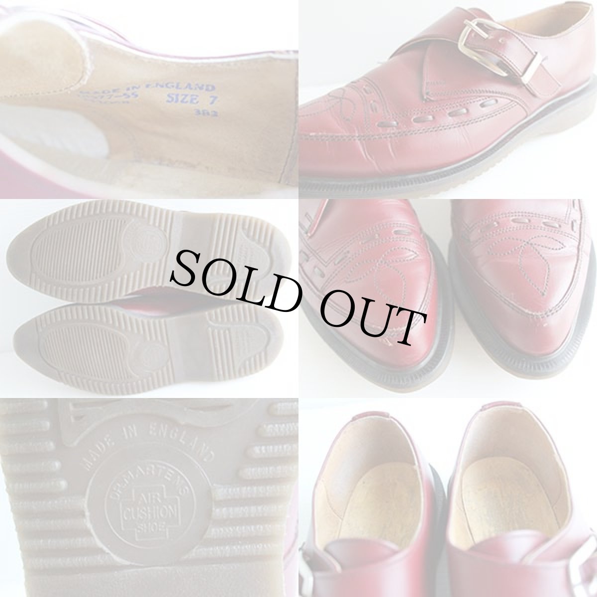 画像3: 英国製 DR.MARTENSドクターマーチン モンクストラップ レザーシューズ 7 (3)