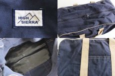 画像3: 80s HIGH SIERRA キャンバス ダッフルバッグ 紺 (3)