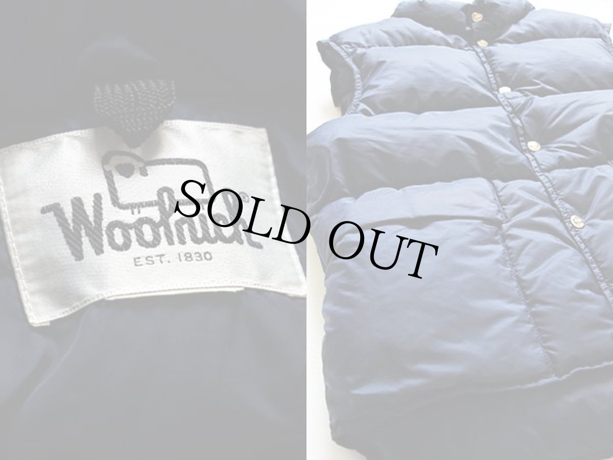 画像3: 70s Woolrichウールリッチ ダウンベスト 紺 (3)