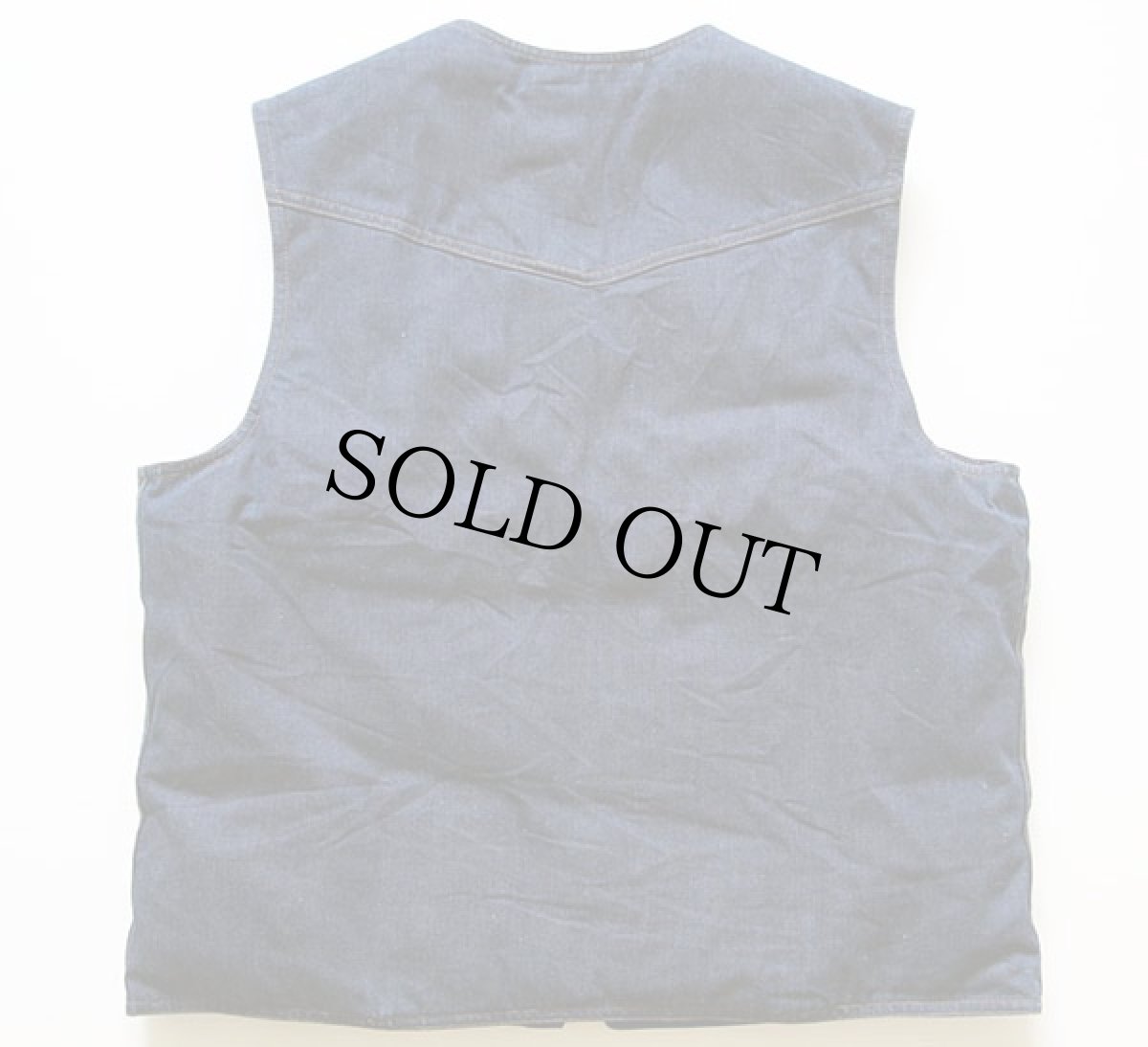 画像2: 70s EddieBauerエディーバウアー デニム ダウンベスト (2)