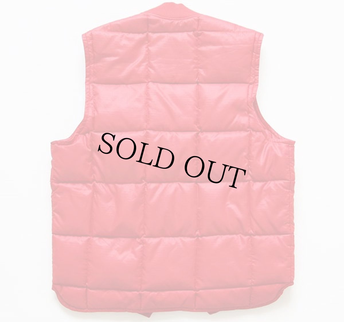 画像2: 70s EddieBauerエディーバウアー インナーダウンベスト 赤 38 (2)