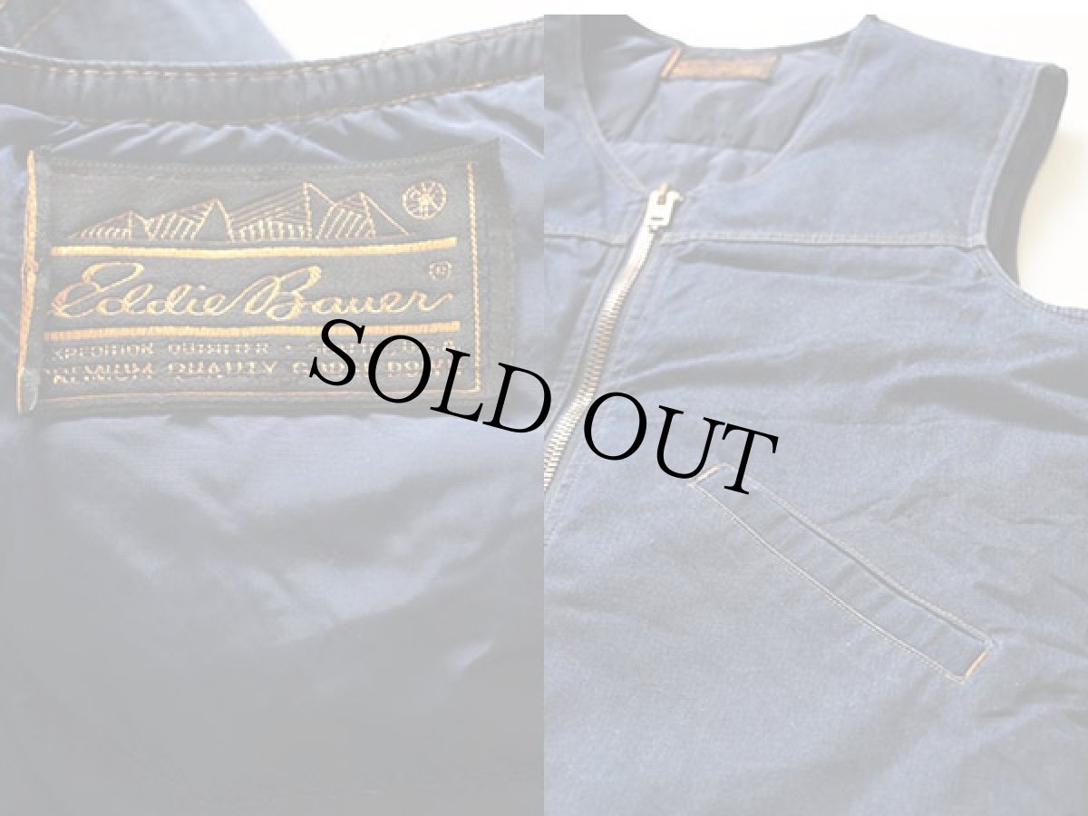 画像3: 70s EddieBauerエディーバウアー デニム ダウンベスト (3)