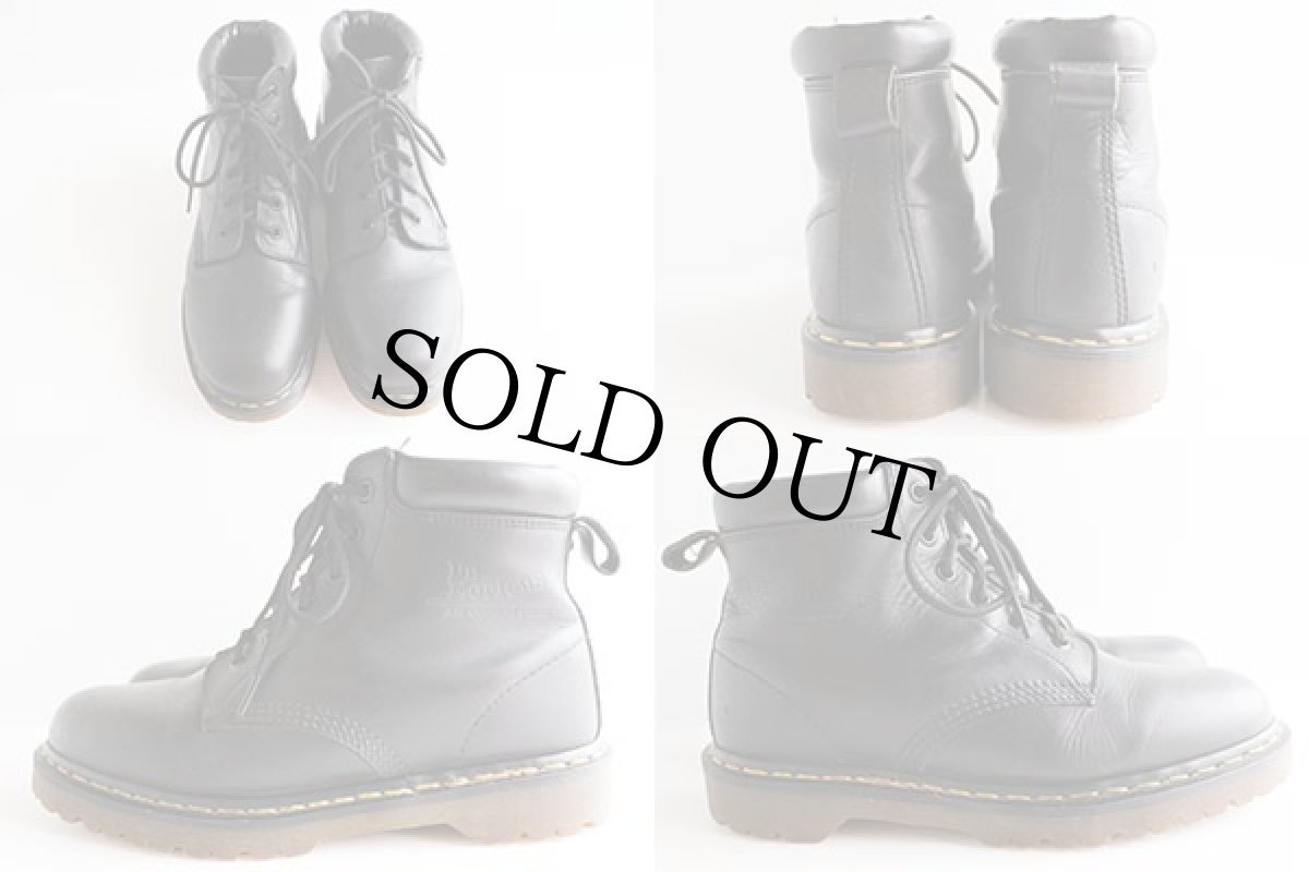 画像2: 英国製 DR.MARTENSドクターマーチン 6ホールブーツ 黒 UK7 (2)