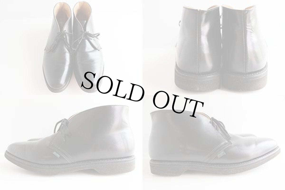 画像2: 80s USA製 WORK AMERICA ポストマン チャッカブーツ 黒 13D★レザーシューズ 革靴 (2)