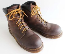 画像1: 英国製 DR.MARTENSドクターマーチン PT91 スチールトゥ ワークブーツ 焦げ茶 UK6 (1)