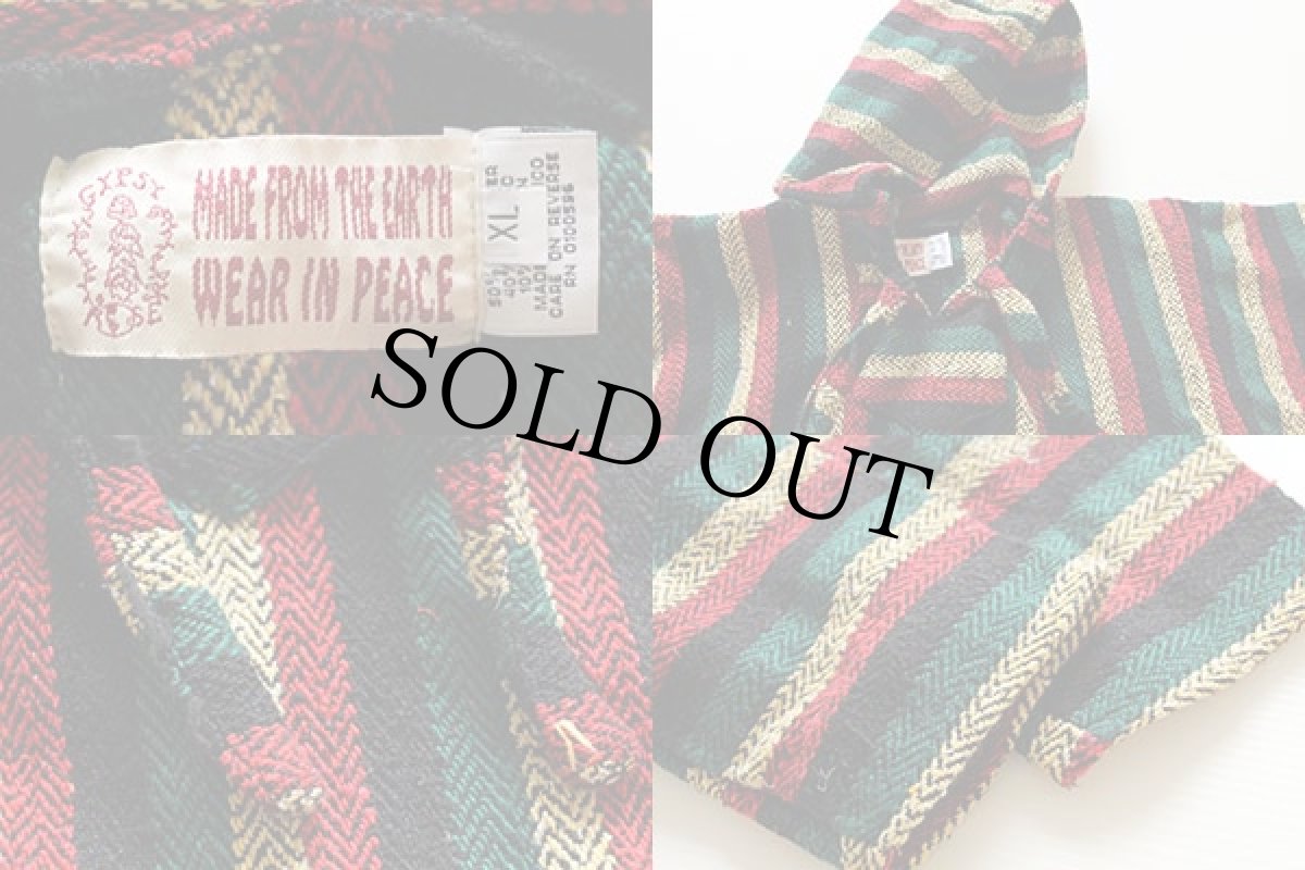 画像3: メキシコ製 GYPSY メキシカンパーカー ラスタXL (3)