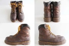 画像2: 英国製 DR.MARTENSドクターマーチン PT91 スチールトゥ ワークブーツ 焦げ茶 UK6 (2)