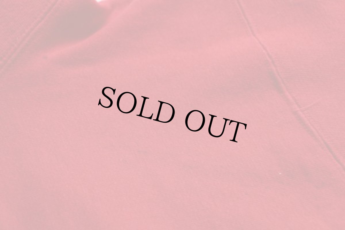 画像7: 70s USA製 Championチャンピオン 単色タグ ウイングフット 三段中抜き リバースウィーブ スウェットパーカー 赤 M (7)