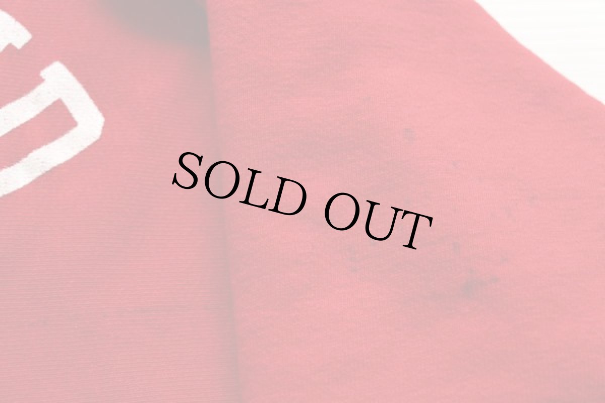 画像8: 70s USA製 Championチャンピオン 単色タグ ウイングフット 三段中抜き リバースウィーブ スウェットパーカー 赤 M (8)