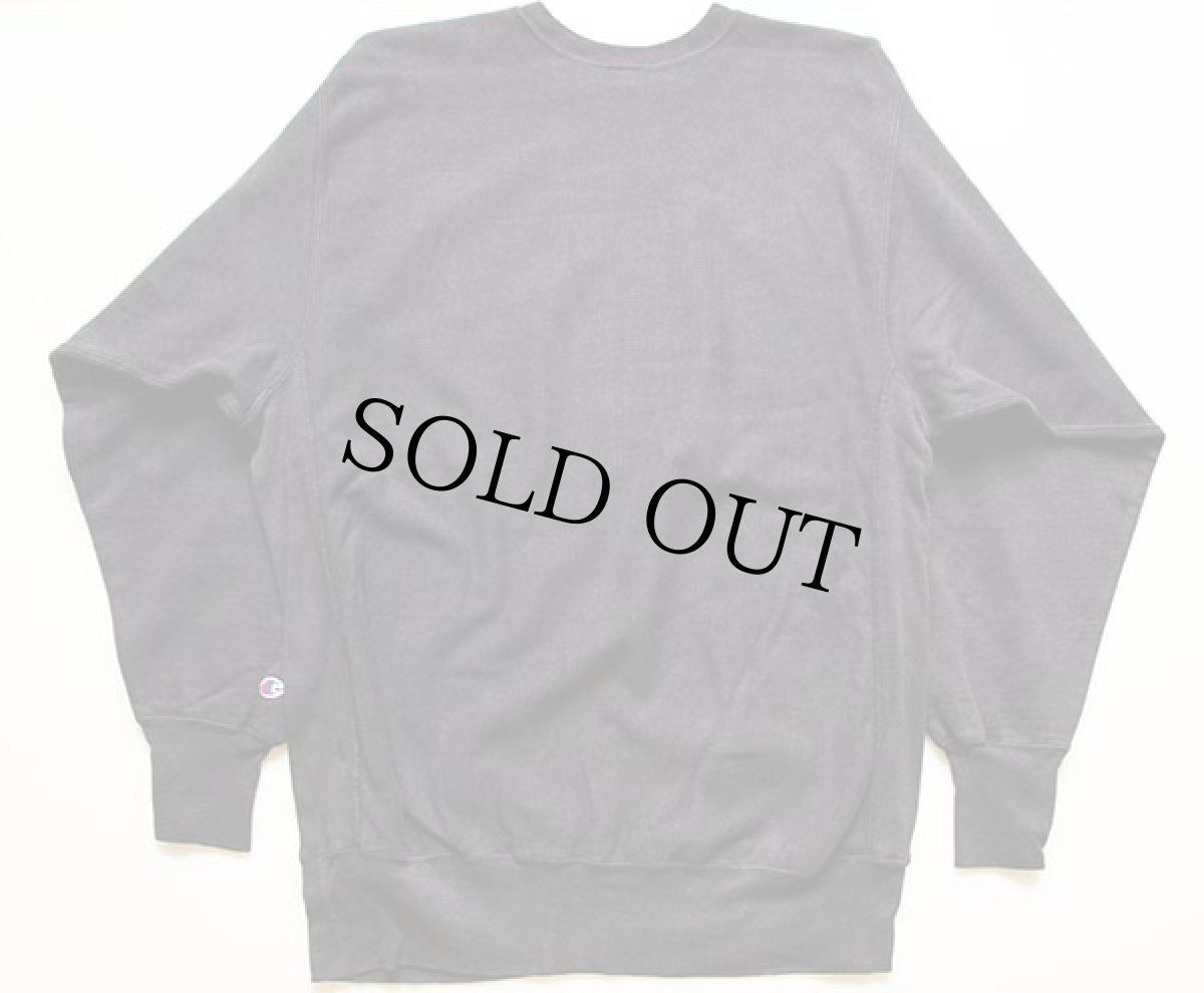 画像2: 90s Championチャンピオン 三段中抜き リバースウィーブ スウェット 黒 (2)